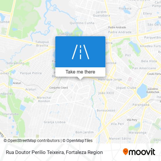 Rua Doutor Perilio Teixeira map