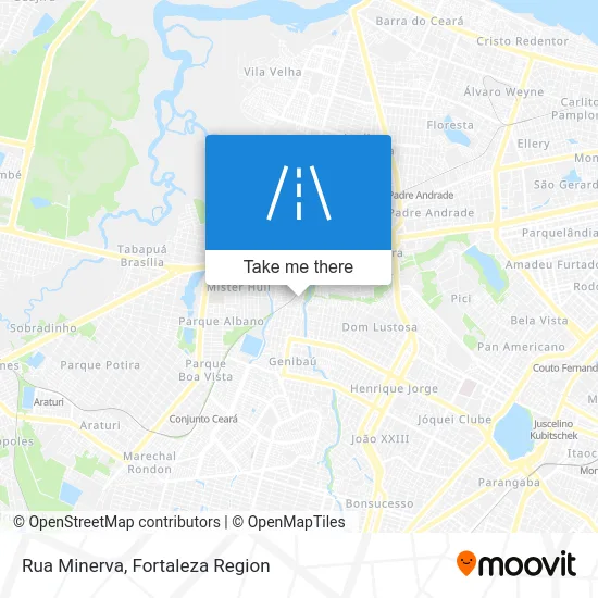 Rua Minerva map
