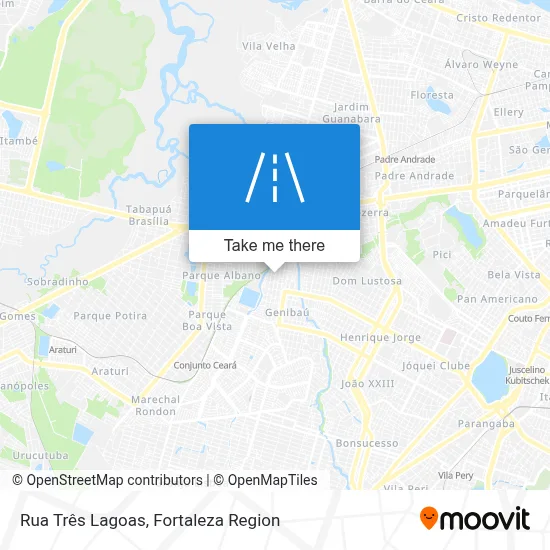 Rua Três Lagoas map