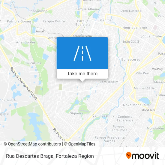 Rua Descartes Braga map