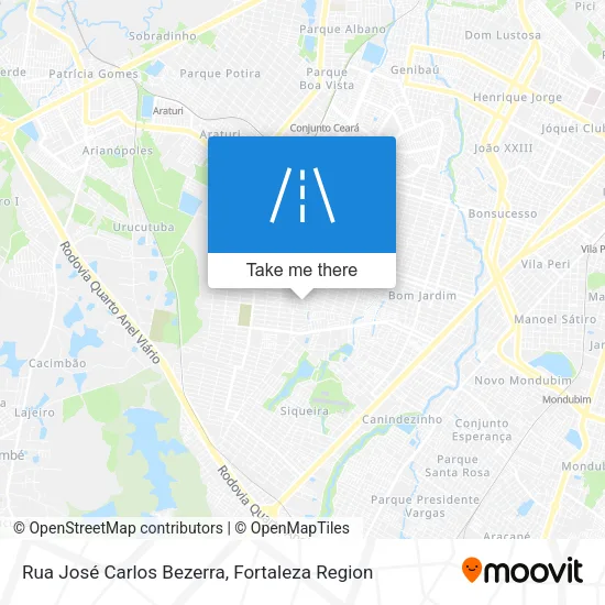Rua José Carlos Bezerra map