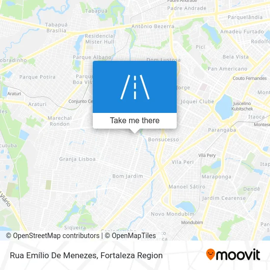 Rua Emílio De Menezes map