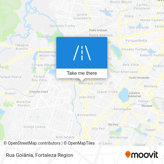 Rua Goiânia map