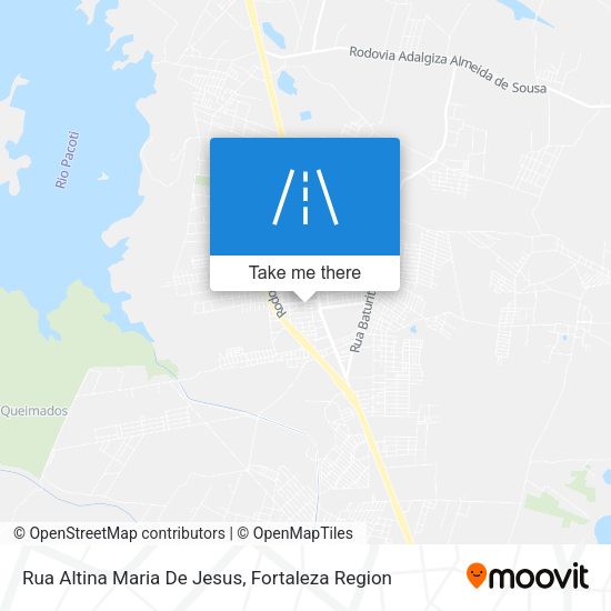 Rua Altina Maria De Jesus map
