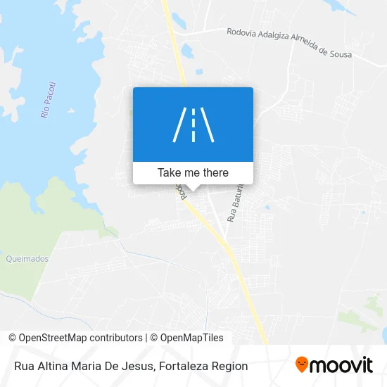 Rua Altina Maria De Jesus map