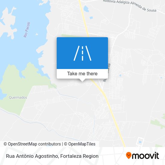 Rua Antônio Agostinho map