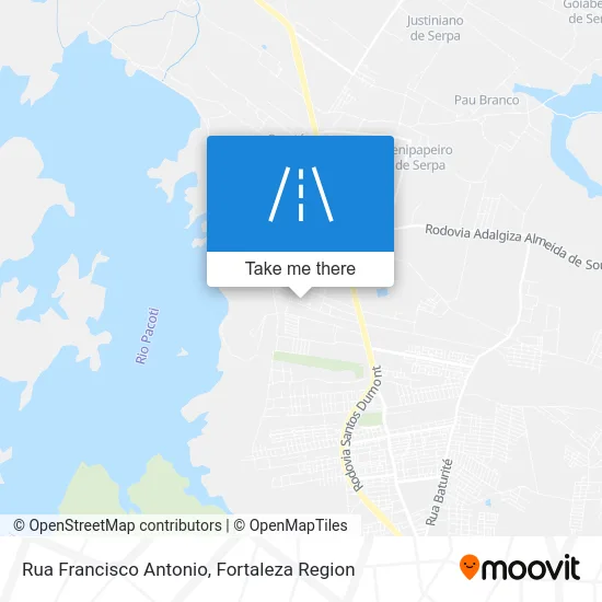 Rua Francisco Antonio map