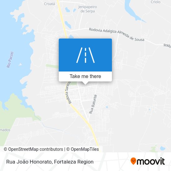 Rua João Honorato map
