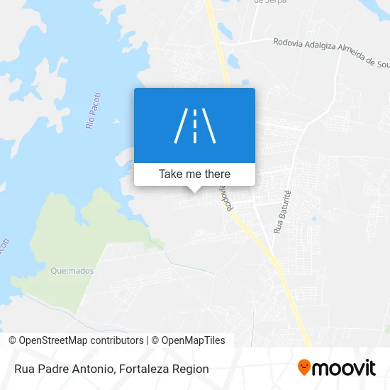Rua Padre Antonio map