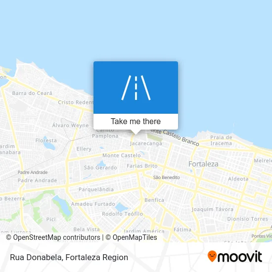 Rua Donabela map