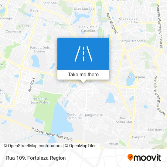 Rua 109 map