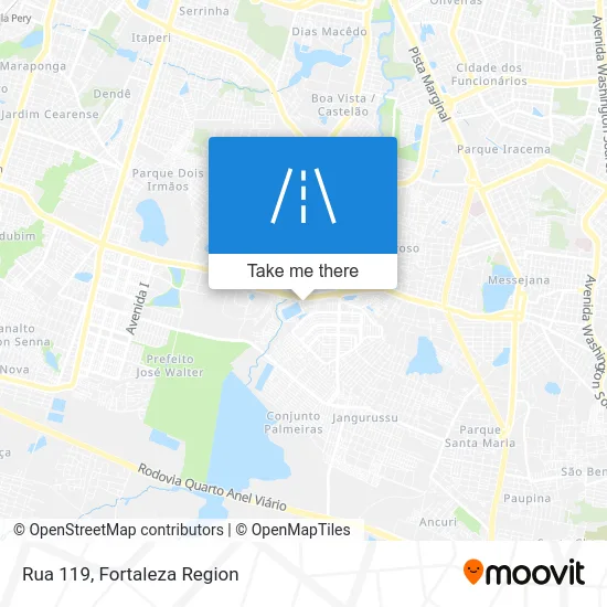 Rua 119 map