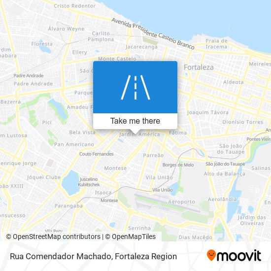 Mapa Rua Comendador Machado