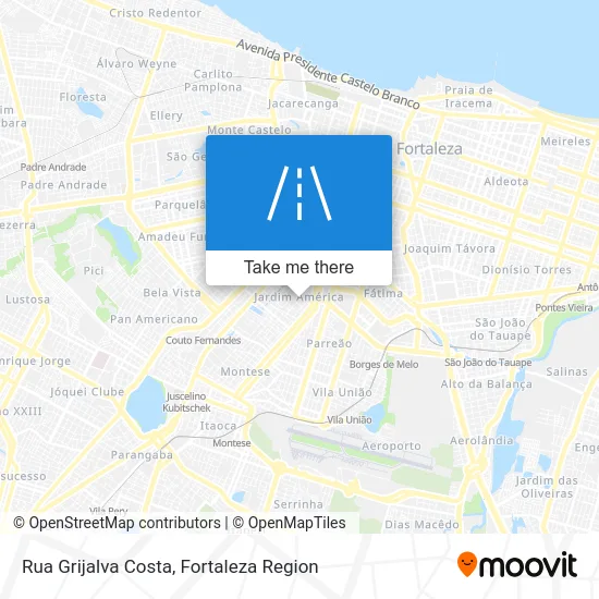 Rua Grijalva Costa map