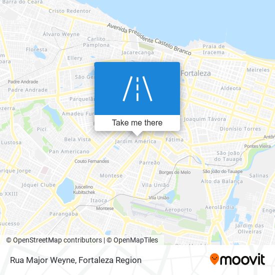 Rua Major Weyne map