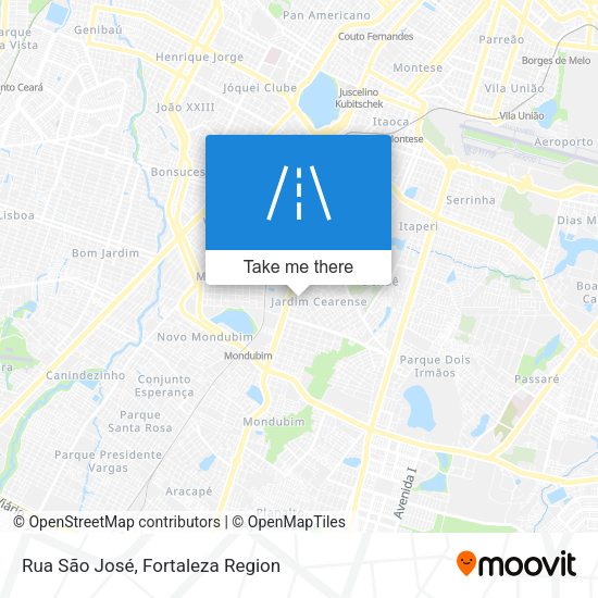 Rua São José map