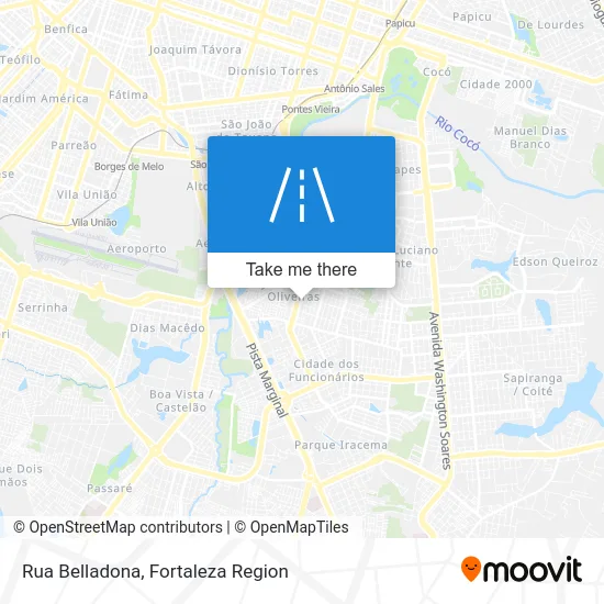 Rua Belladona map