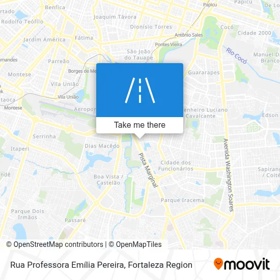 Rua Professora Emília Pereira map