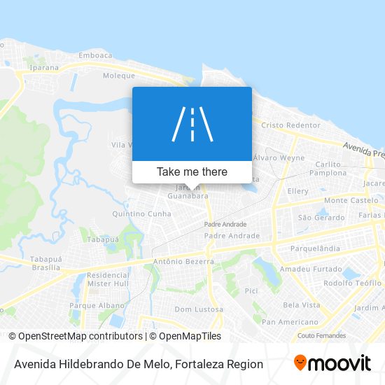 Mapa Avenida Hildebrando De Melo