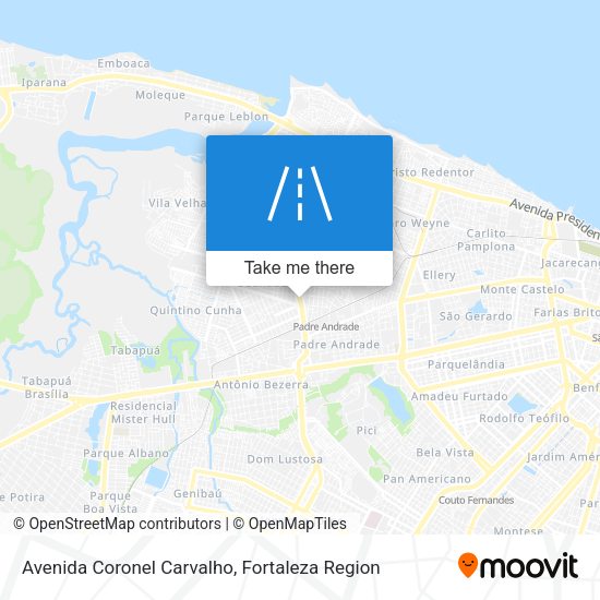 Avenida Coronel Carvalho map
