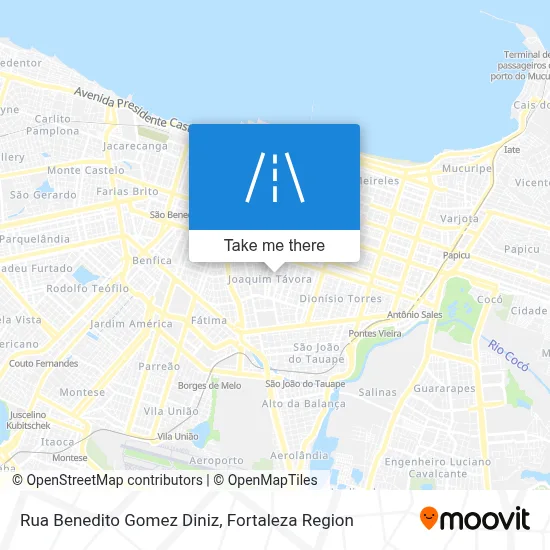 Rua Benedito Gomez Diniz map