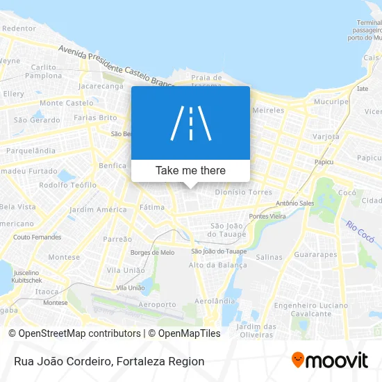 Rua João Cordeiro map