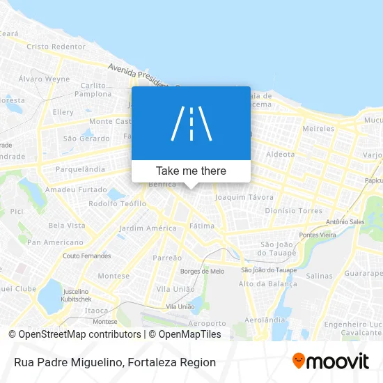 Rua Padre Miguelino map
