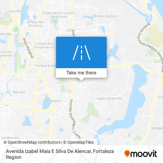 Mapa Avenida Izabel Maía E Silva De Alencar