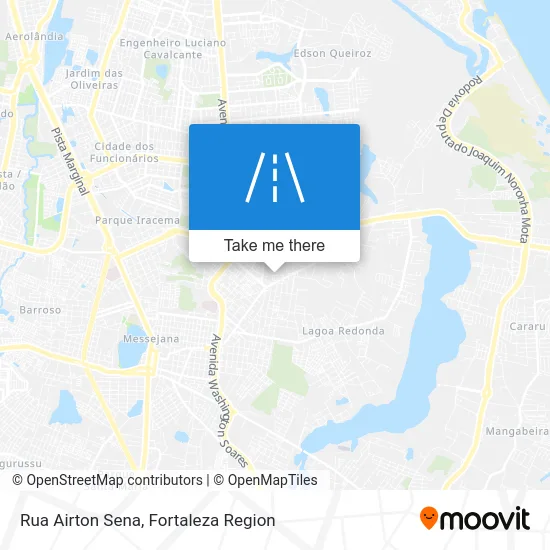 Rua Airton Sena map
