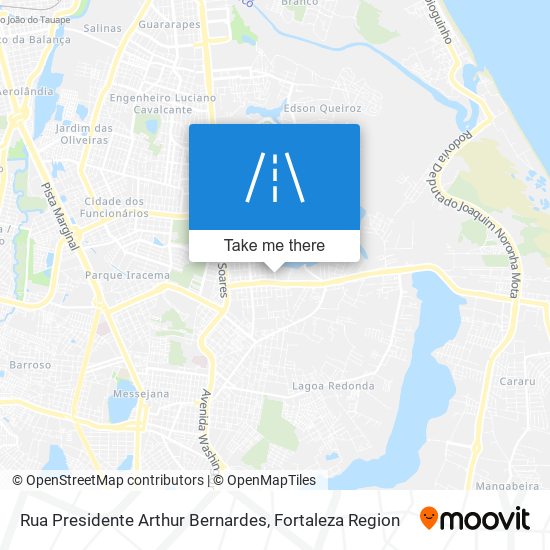 Mapa Rua Presidente Arthur Bernardes