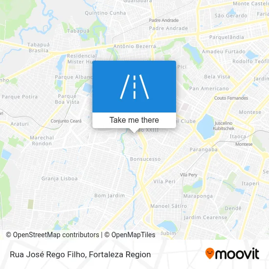 Rua José Rego Filho map
