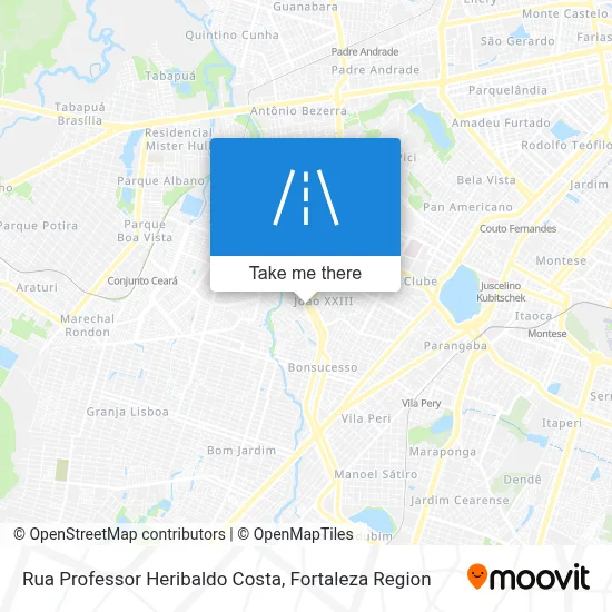 Rua Professor Heribaldo Costa map