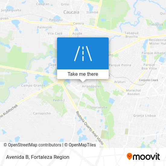 Avenida B map