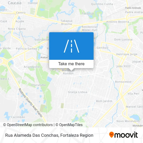 Rua Alameda Das Conchas map