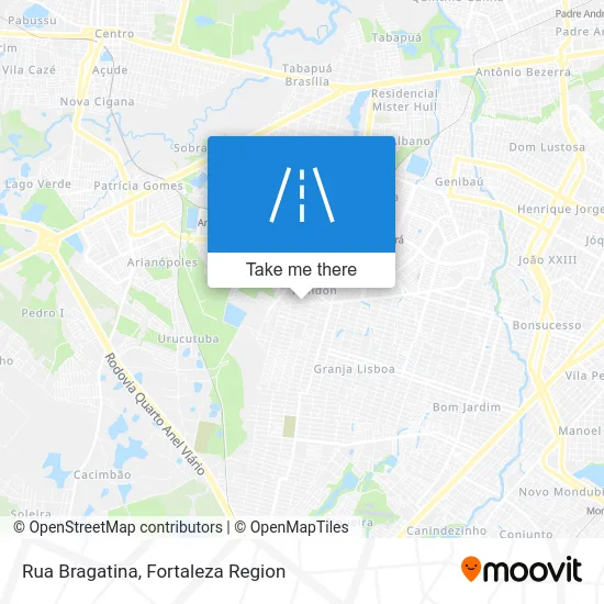 Rua Bragatina map