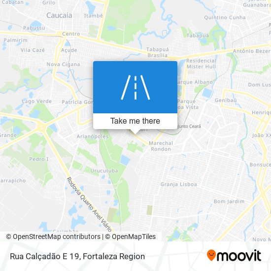 Mapa Rua Calçadão E 19