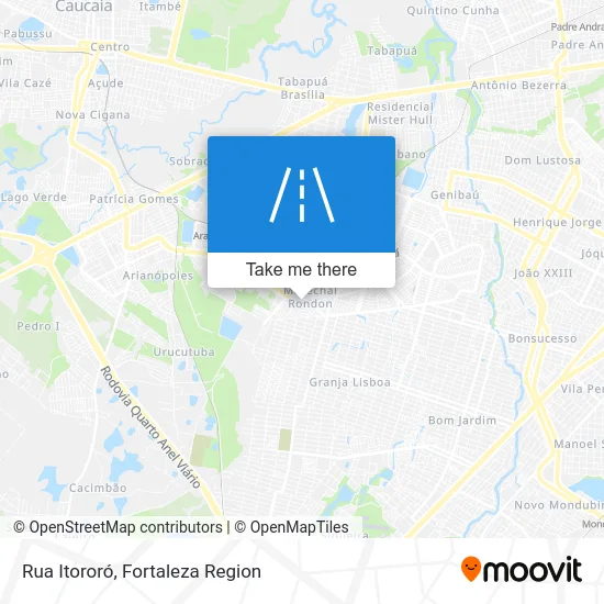 Rua Itororó map
