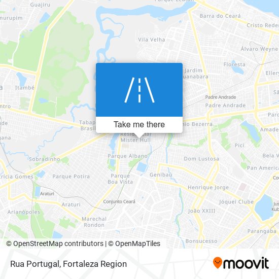 Rua Portugal map