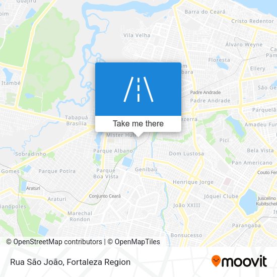 Rua São João map