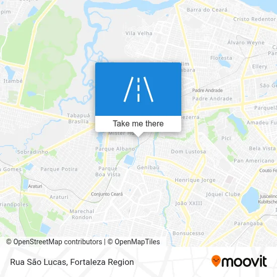 Rua São Lucas map