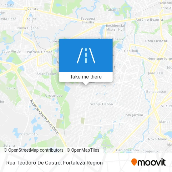 Rua Teodoro De Castro map