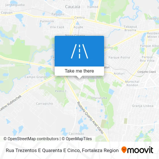 Rua Trezentos E Quarenta E Cinco map