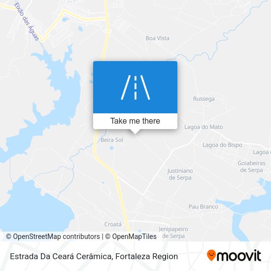 Estrada Da Ceará Cerâmica map