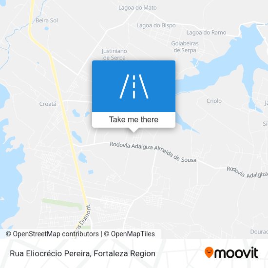Rua Eliocrécio Pereira map