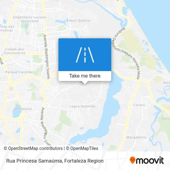 Rua Princesa Samaúma map