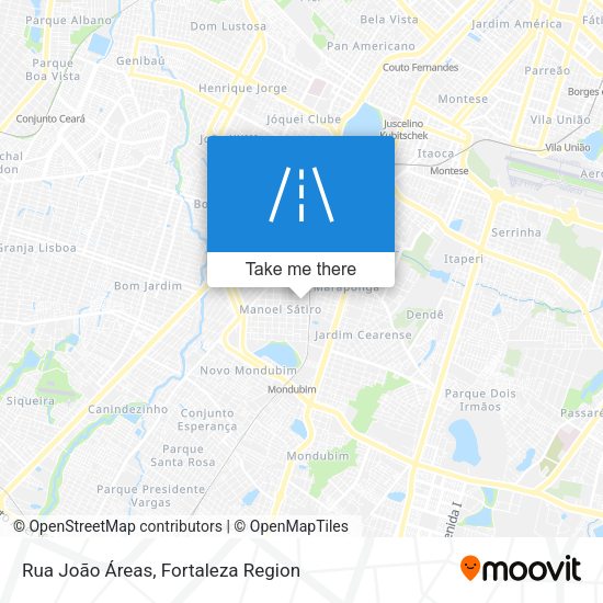 Rua João Áreas map