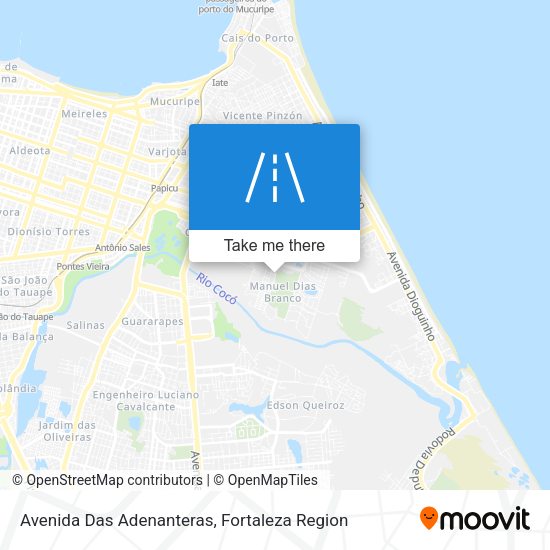 Avenida Das Adenanteras map