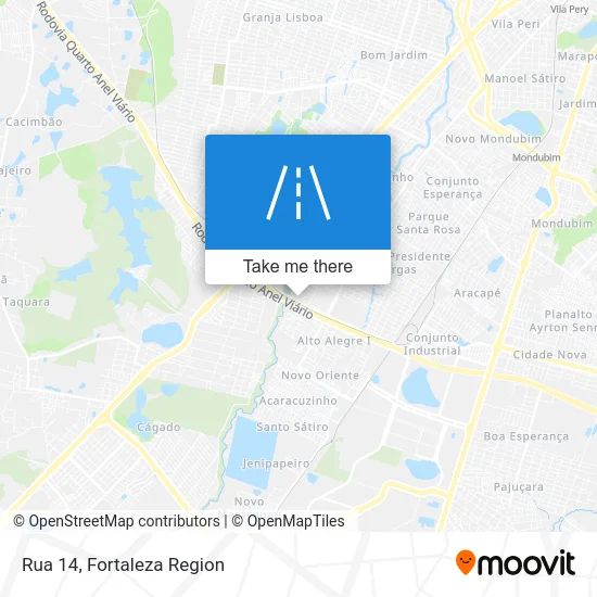 Rua 14 map