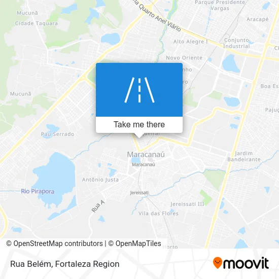 Rua Belém map