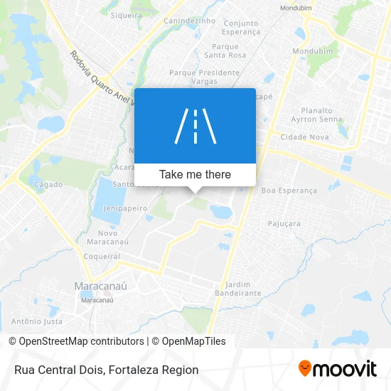 Rua Central Dois map